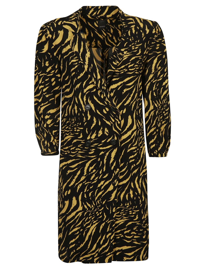 Pinko Nokota Dress - Black/Yellow