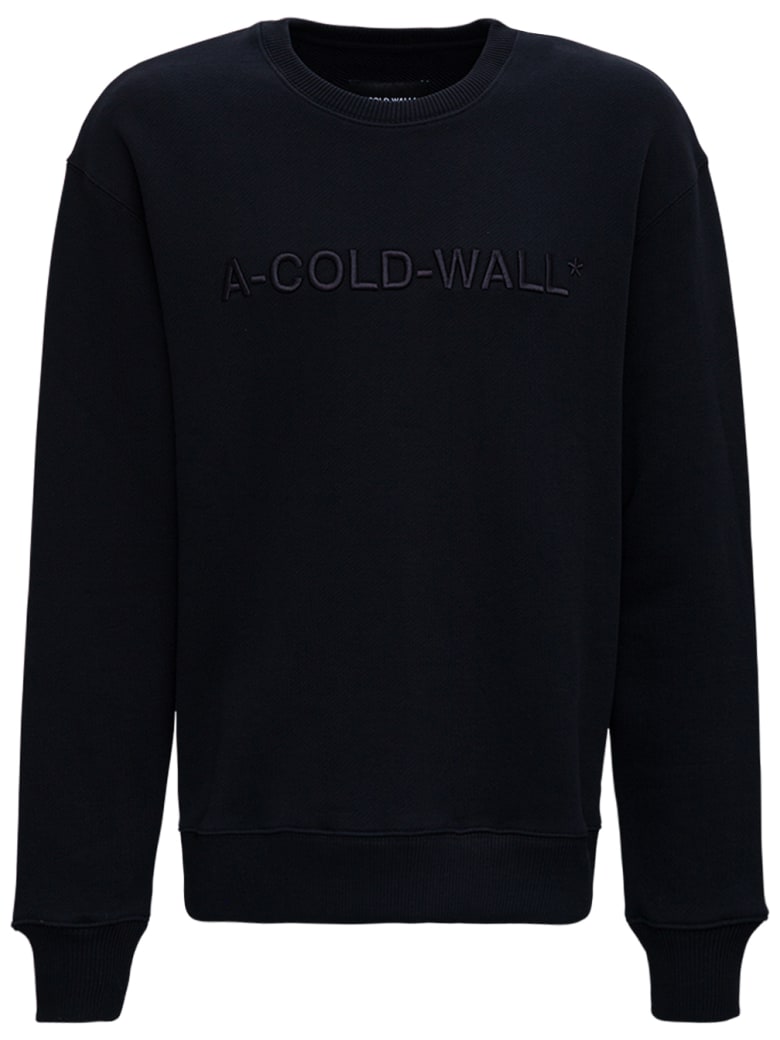 A-COLD-WALL Black Jersey Sweatshirt With Logo - Black