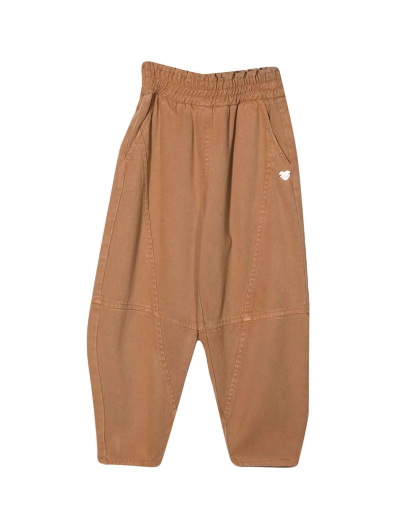 Monnalisa Beige Trousers - Beige