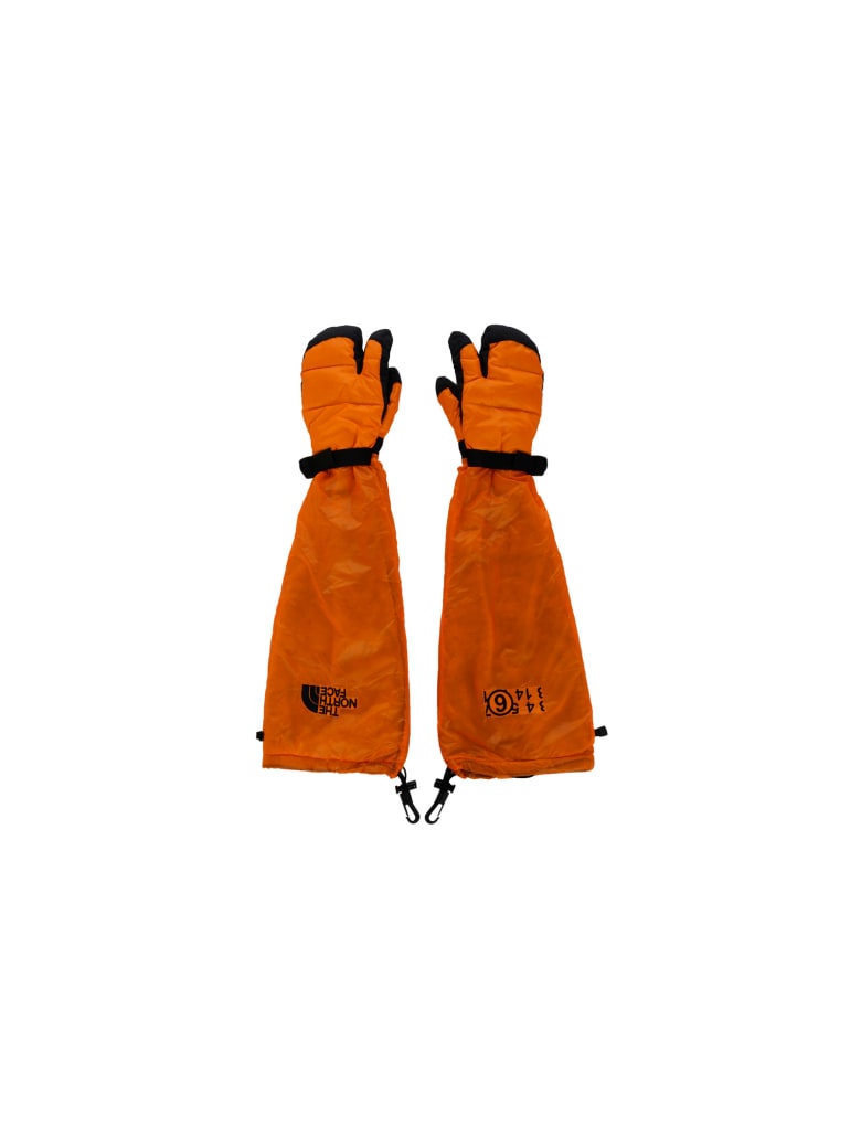 The North Face Mm6 X The North Face Gloves - Arancio