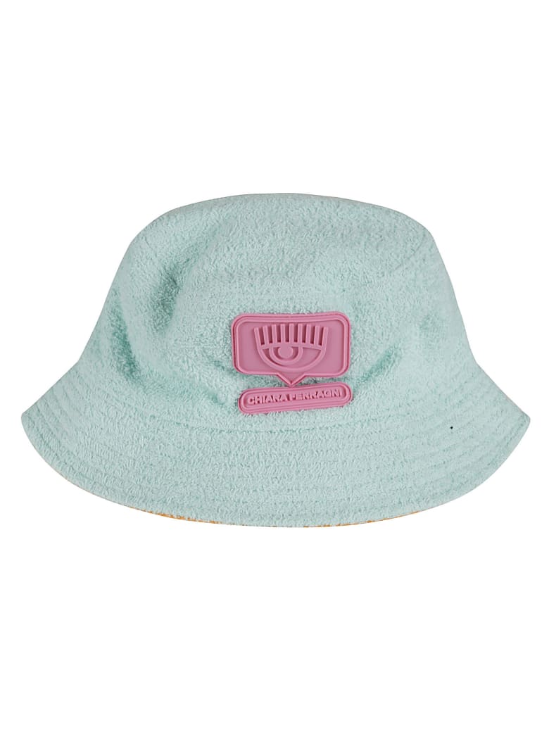 Chiara Ferragni Reversible Sponge Eyelike Hat - Turchese
