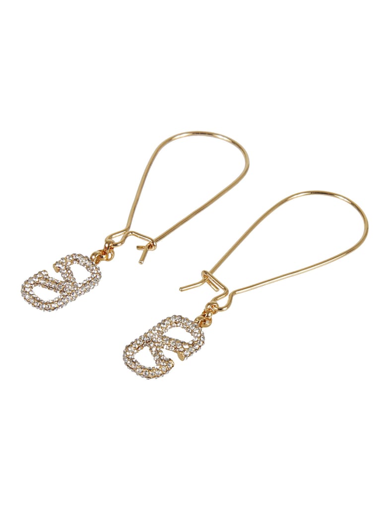 Valentino Garavani Pendant Earrings - Gold/Crystal Silver