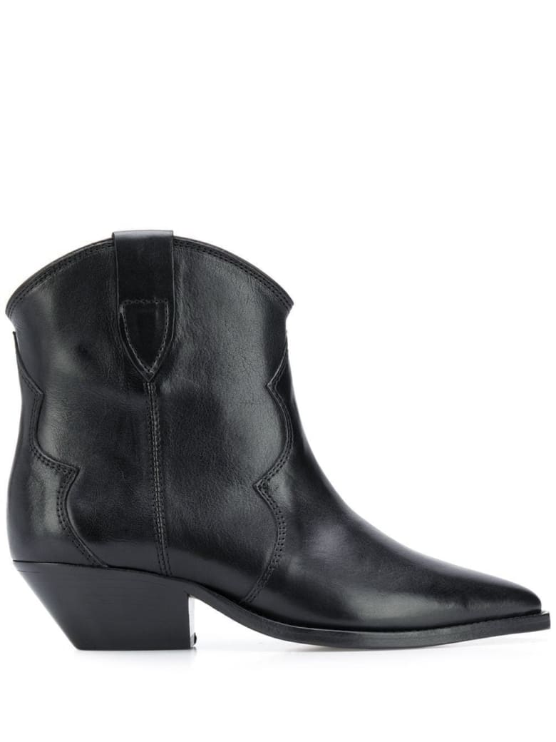 Isabel Marant Dewina Ankle Boots In Black Leather | italist