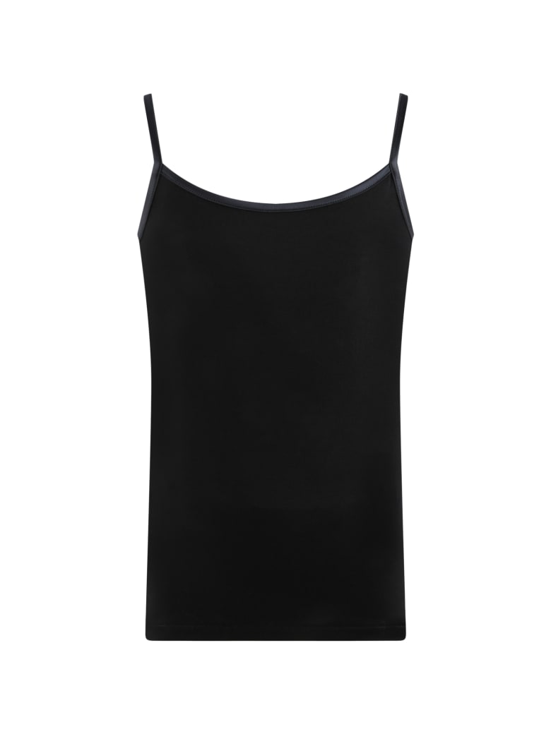 La Perla Black Tank Top For Girl - Black