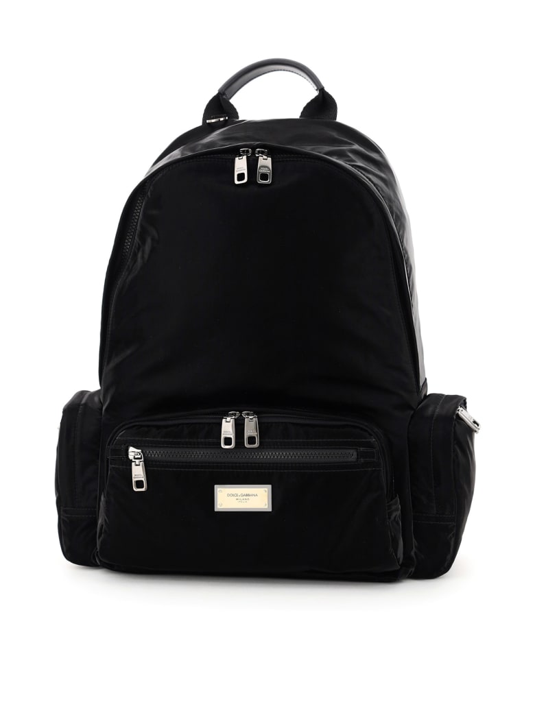 Dolce & Gabbana Samboil Nylon Backpack - BLACK