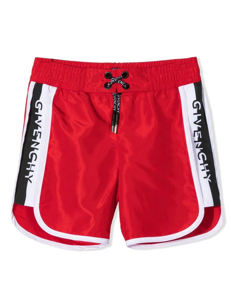 Givenchy Red Swim Shorts - Rosso