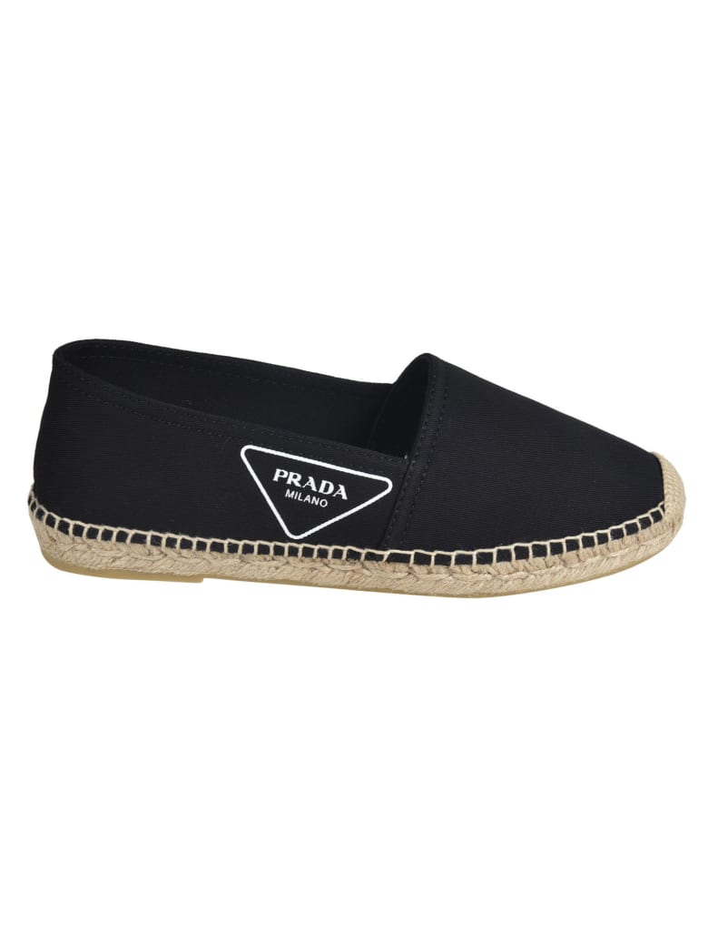 Prada Gabardine Espadrillas - Black