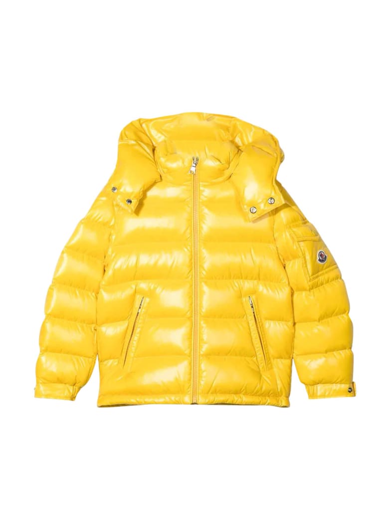 Moncler Moncler Enfant Unisex Yellow Down Jacket - Giallo