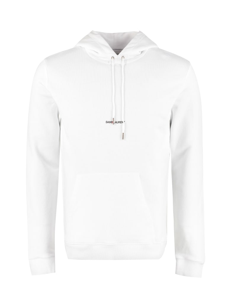 saint laurent hoodie white