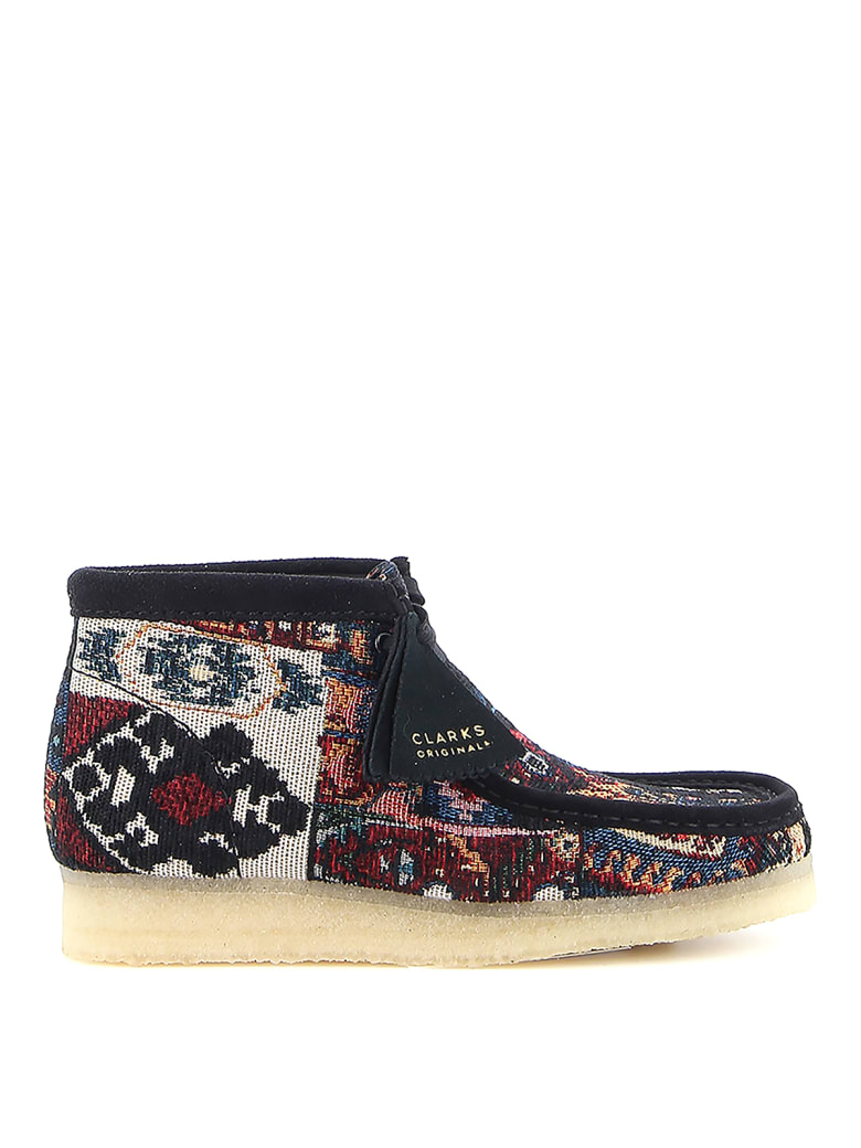 Clarks Wallabee Boot - Black Combi