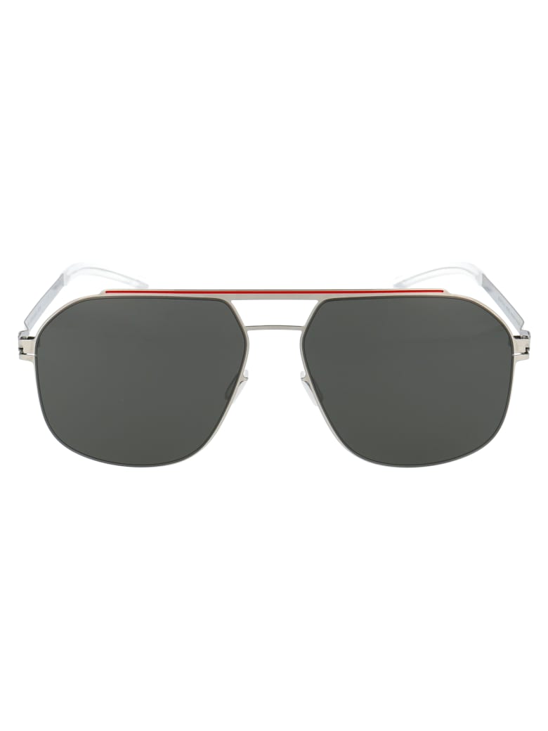 Mykita Selleck Sunglasses - 317 SILVER/CORALRED