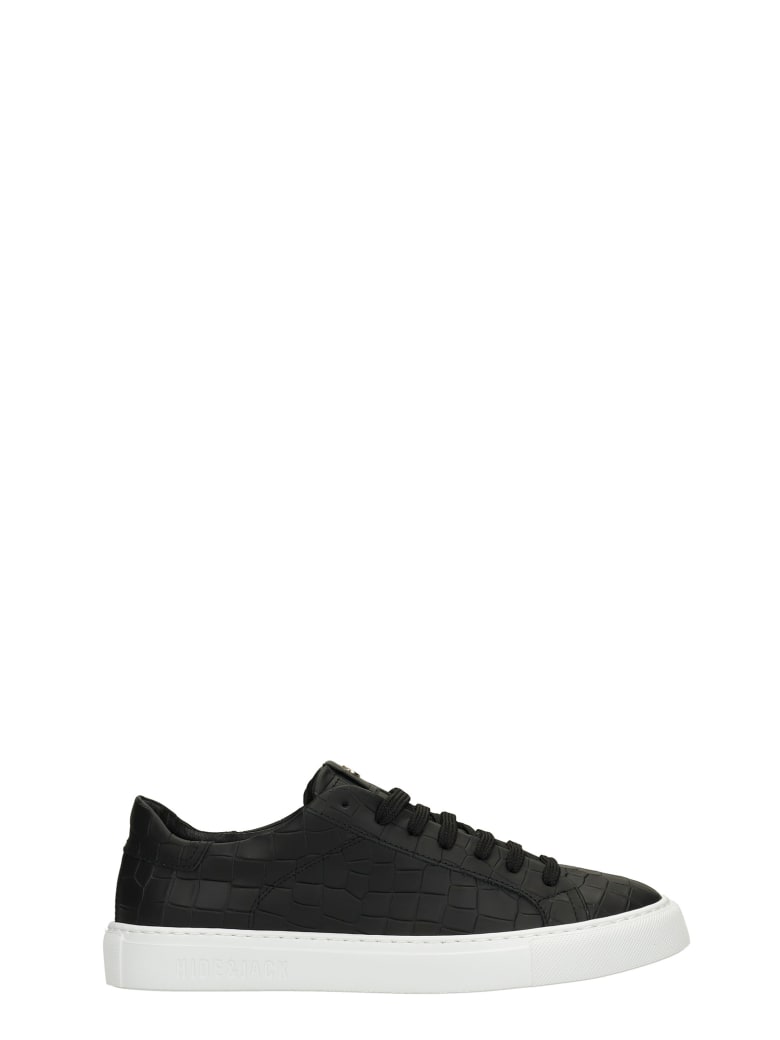 Hide&Jack Sneakers In Black Leather - black