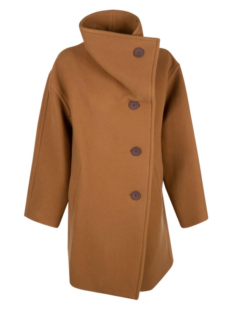 Acne Studios Wrap Coat - Brown