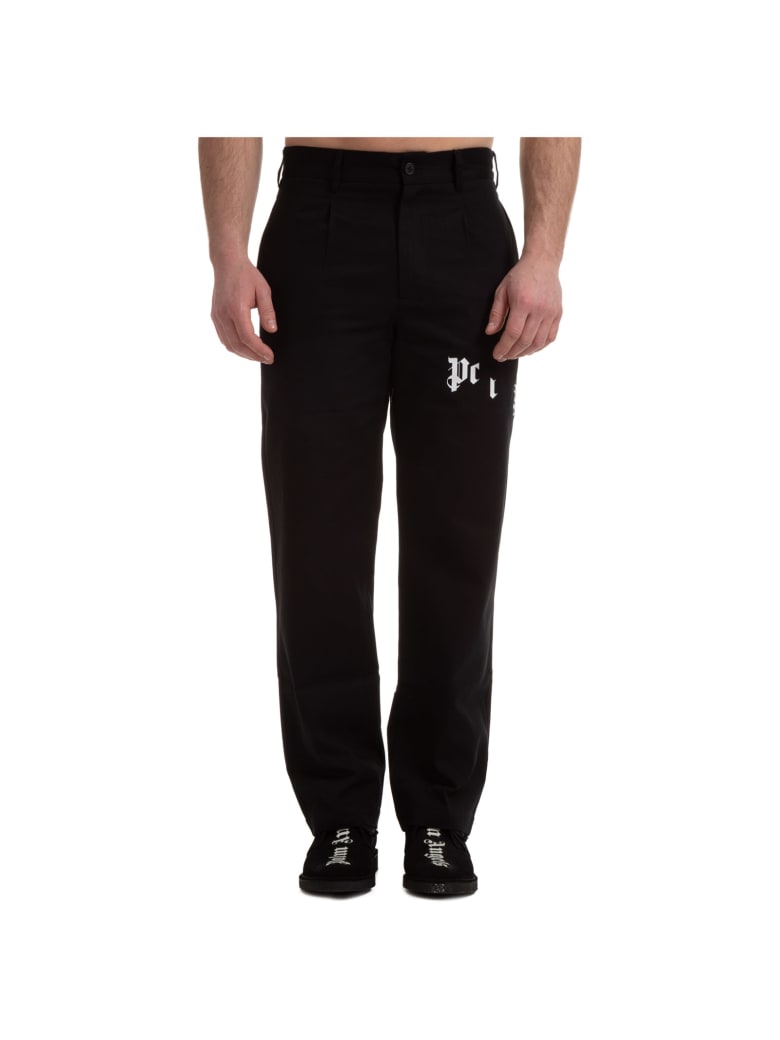 Palm Angels Broken Logo Trousers - Nero