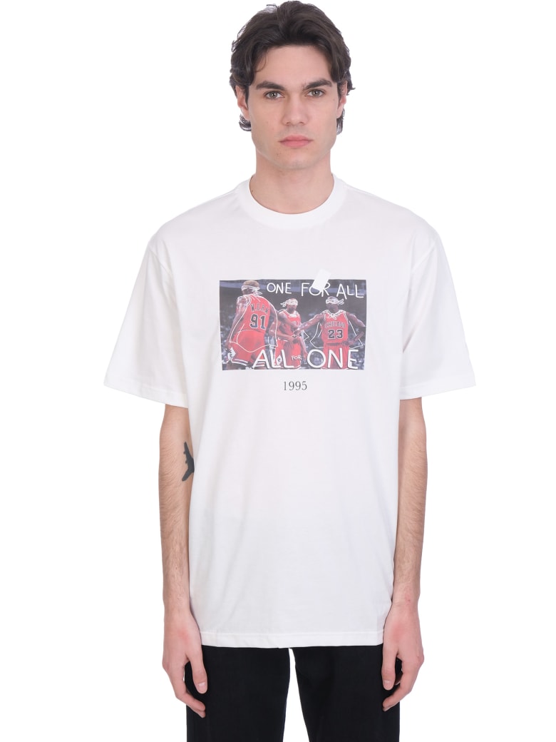 Throwback T-shirt In White Cotton - white