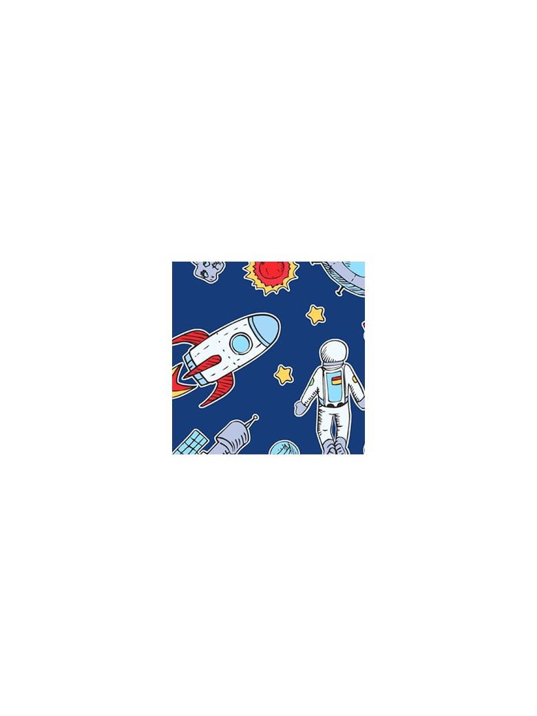 MC2 Saint Barth Astronauts Print Boy's Swim Briefs