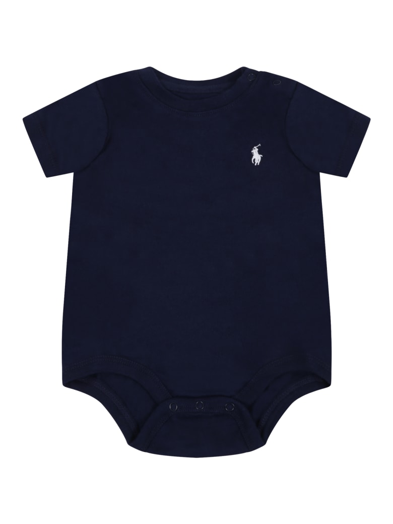 Ralph Lauren Blue Body For Baby Kids With Pony Logo - Blue