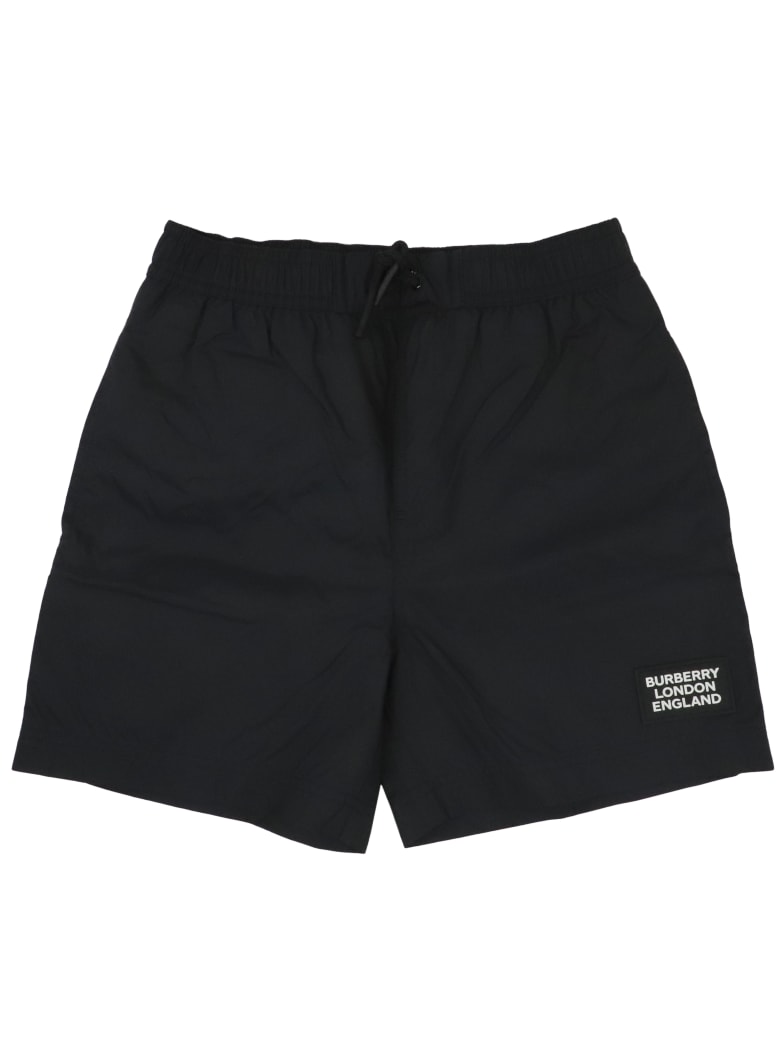 Burberry Kameron Plain Swim Shorts - BLACK