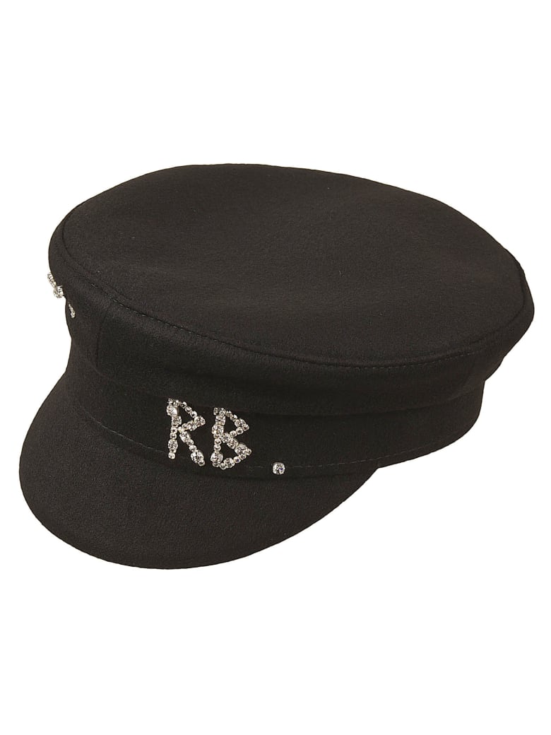 Ruslan Baginskiy Crystal Embellished Logo Cap - Black