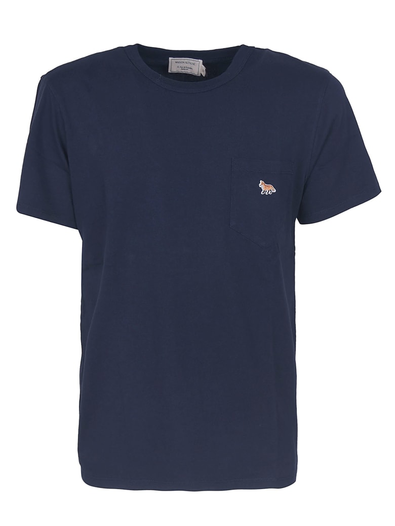 Maison Kitsuné Profile Fox Patch Pocket Tee-shirt - NAVY