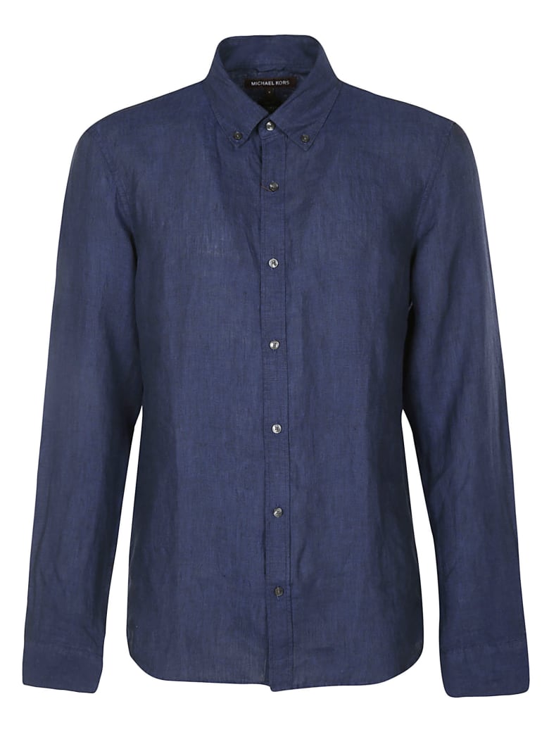 Michael Kors Round Hem Plain Shirt - Blue