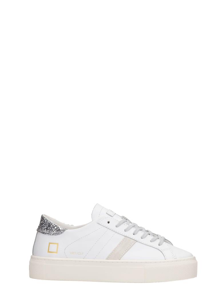 D.A.T.E. Vertigo Sneakers In White Leather - white
