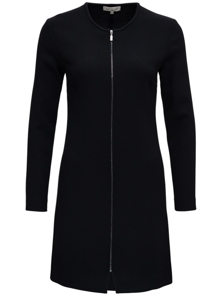 Antonelli Black Orazio Dress In Wool Blend - Black