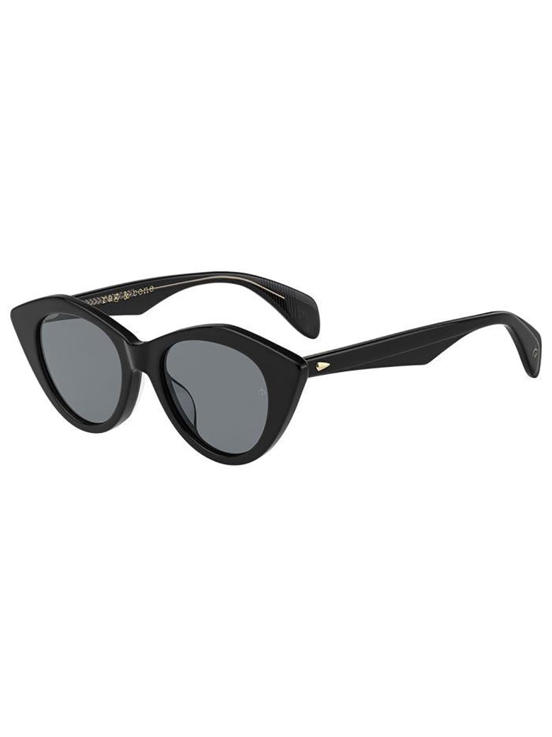 Rag & Bone RNB1028/S Sunglasses - /ir Black