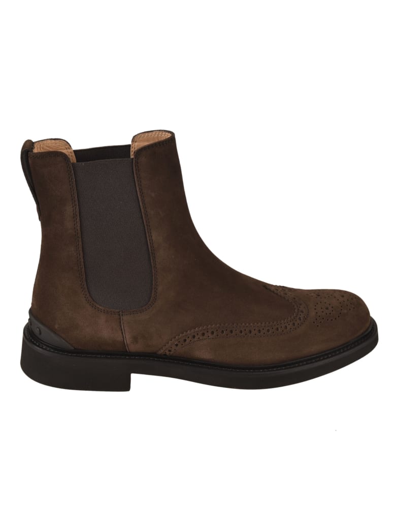 Tod's Elastic Sided Ankle Boots - Brown