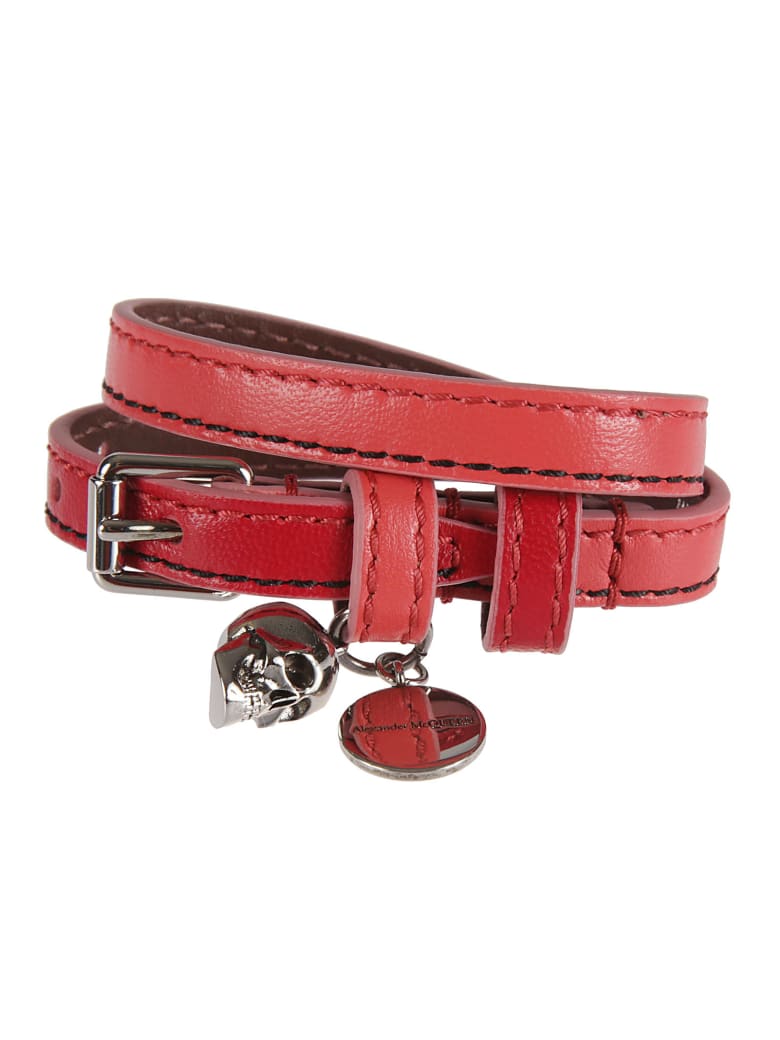 Alexander McQueen Double-wrap Bracelet - Brightpinkred