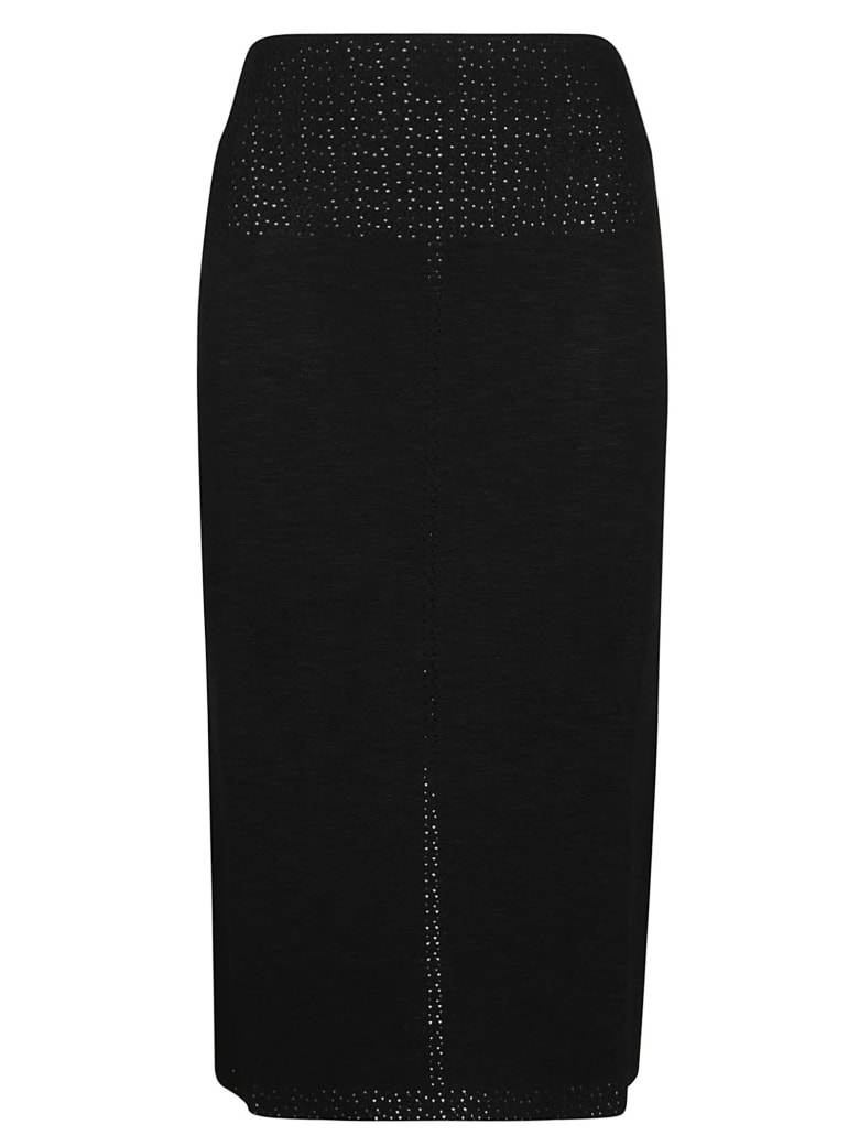 Victoria Beckham Fitted Midi Skirt - Black