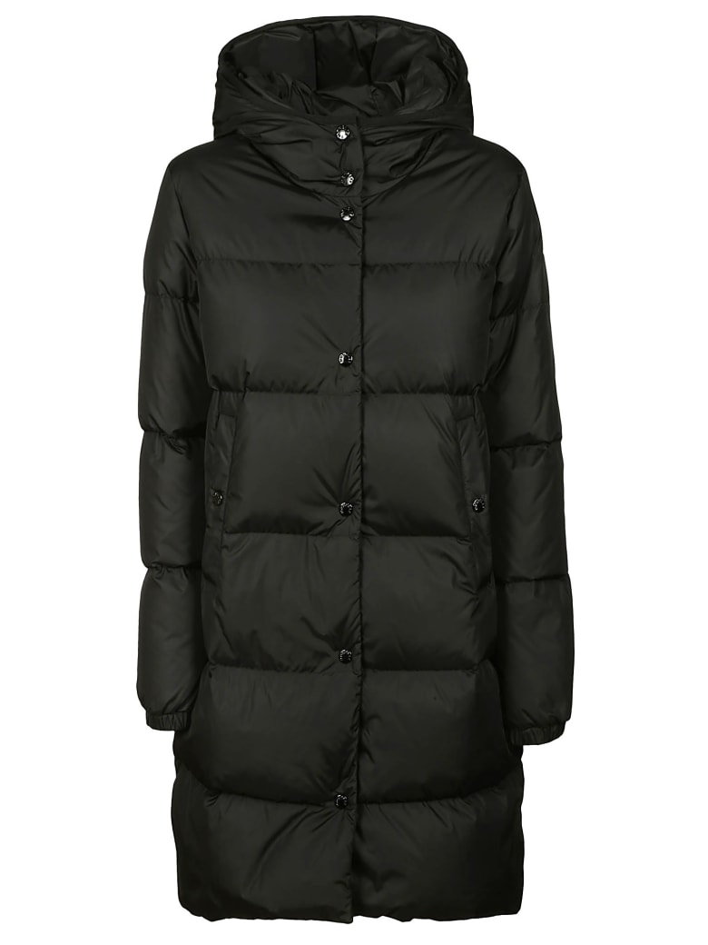 Moncler Hooded Buttoned Long Padded Jacket | italist