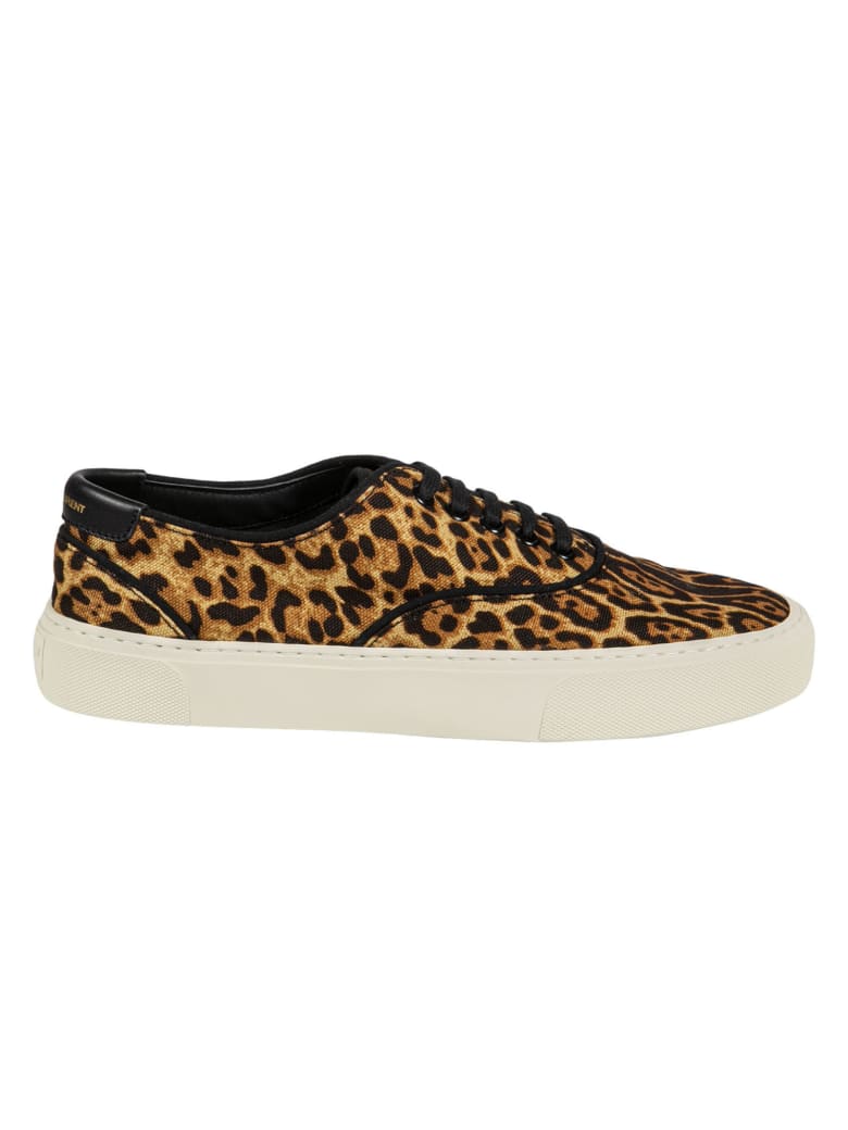 Saint Laurent Venice Low Top Sneakers - Natural/Black
