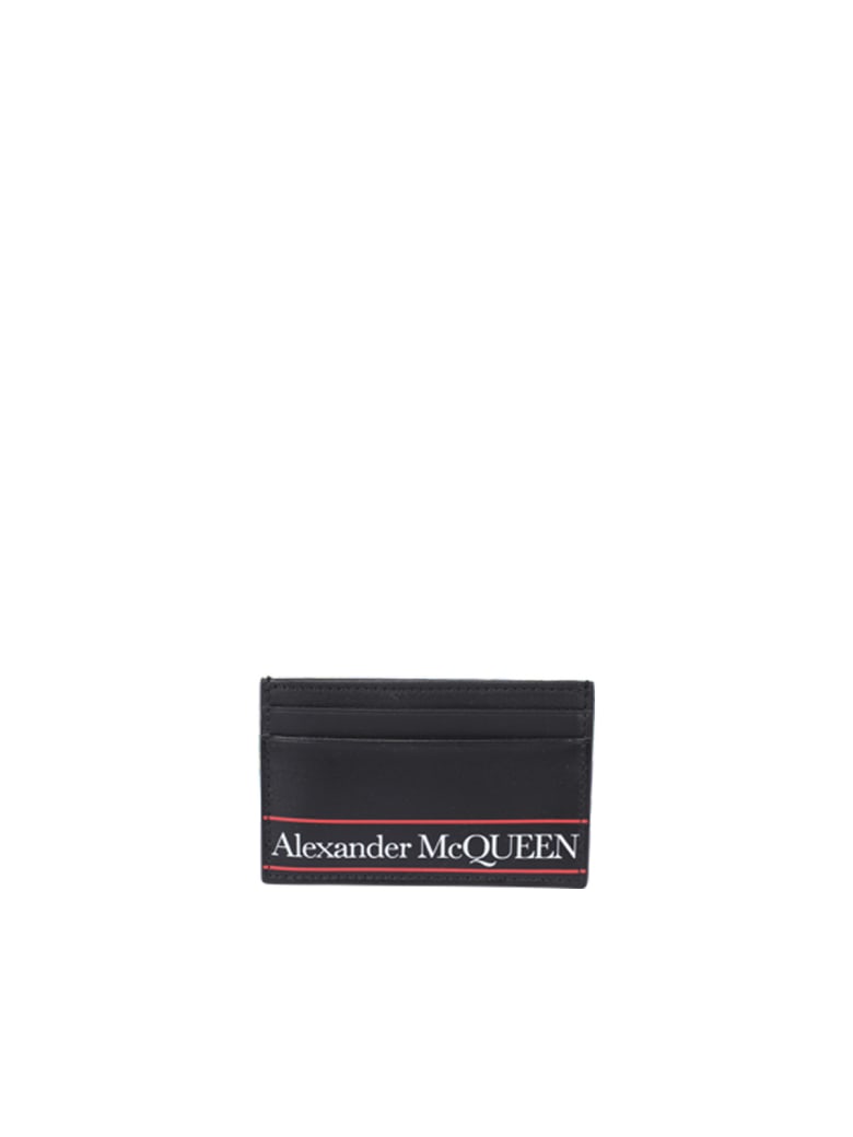 Alexander McQueen Logo Cards Holder - Black