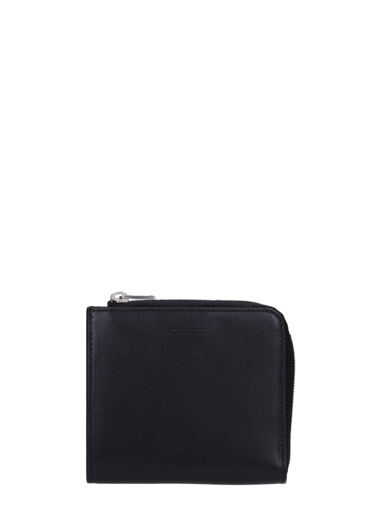 Jil Sander Wallet In Black Leather - black