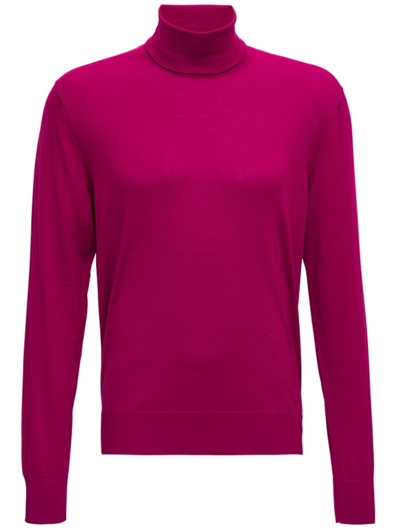 Dolce & Gabbana Fuchsia Wool Turtleneck - Fuxia