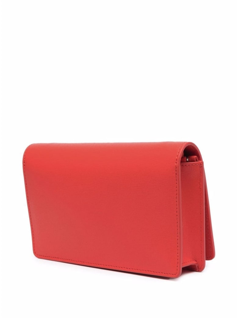 Off-White Borsa Jitney 2,0 In Saffiano In Coral Red Leather - Red