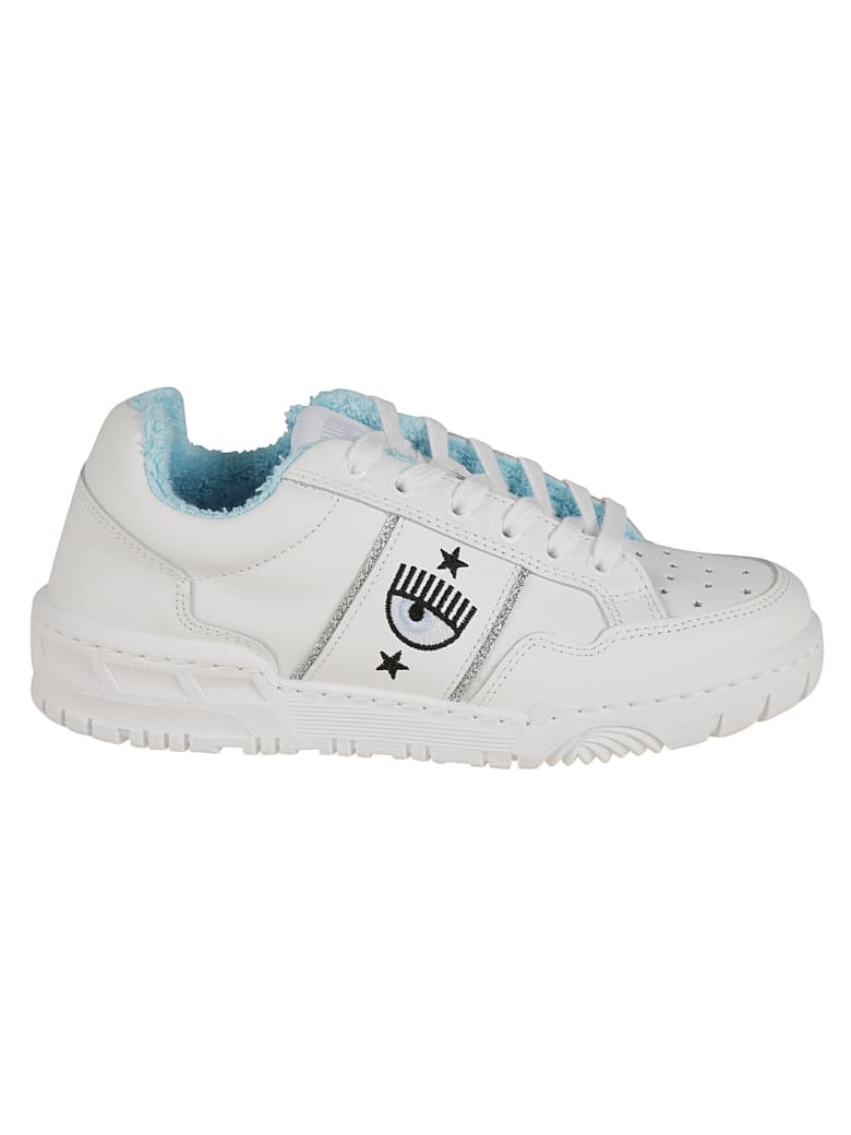 Chiara Ferragni Flirting Eye Logo Sneakers - White