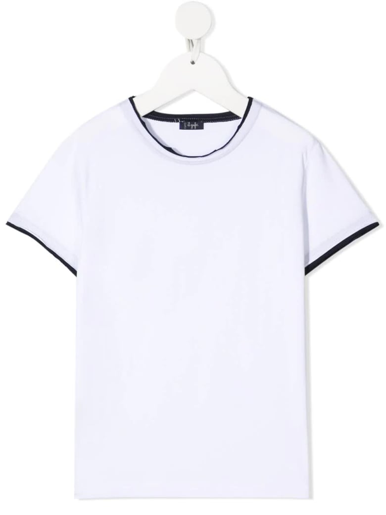 Il Gufo Contrast-trim T-shirt - Bianco