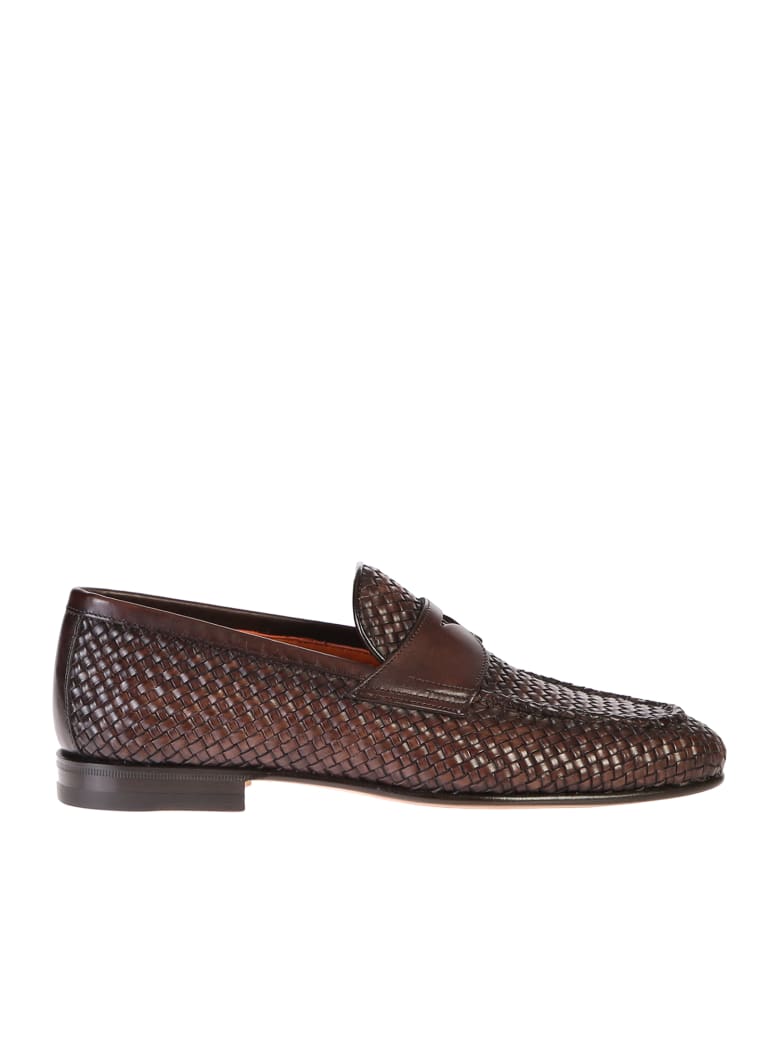 Santoni Woven Loafers | italist, ALWAYS LIKE A SALE