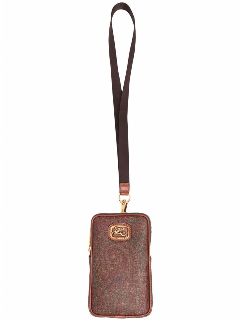 Etro Pegaso Arnica Iphone Crossbody Bag - Brown