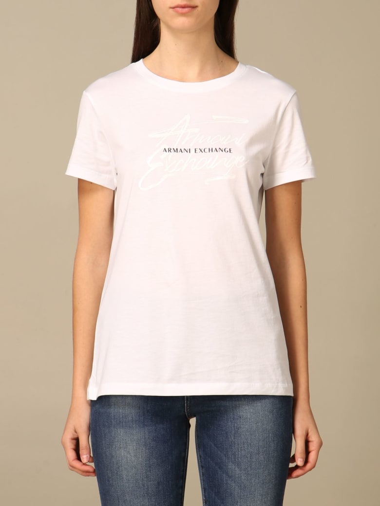 Armani Collezioni Armani Exchange T-shirt Armani Exchange Cotton T-shirt - White