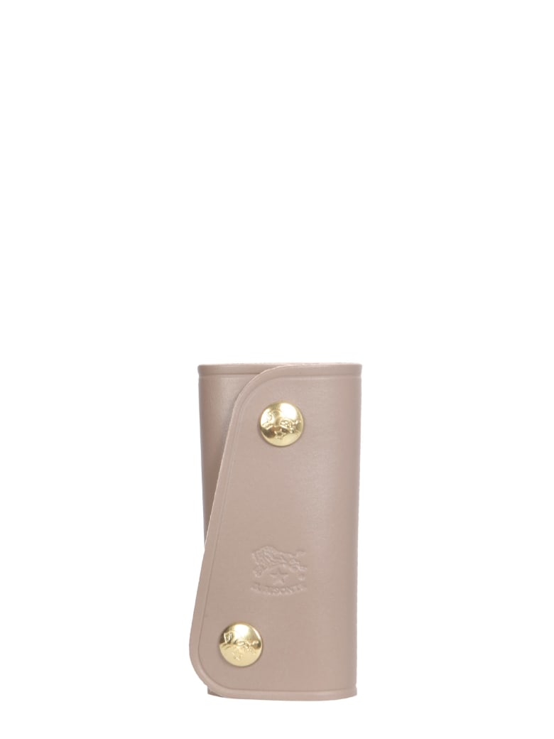 Il Bisonte Leather Key Ring - TORTORA