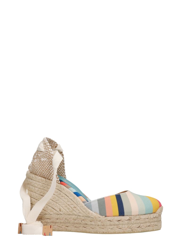 Castañer by Paul Smith Carina Ps 042 Wedges In Beige Canvas - beige