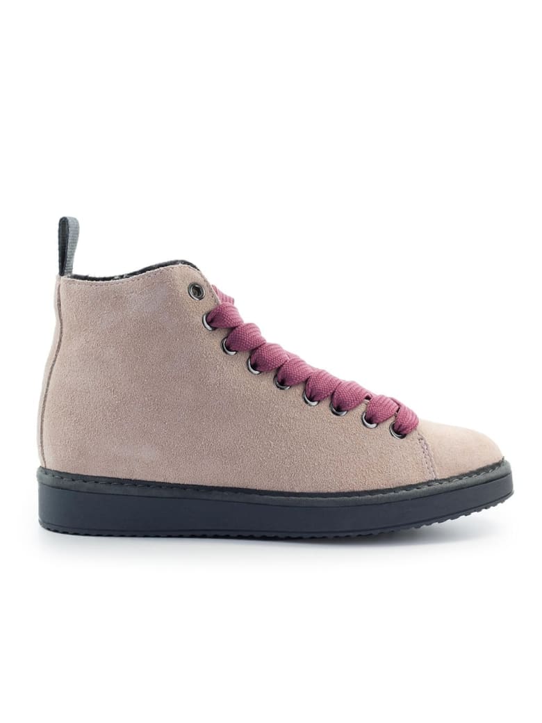Panchic Pink Mauve Suede Ankle Boot - Pink