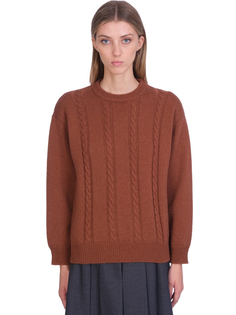 Maison Margiela Knitwear In Brown Wool - brown