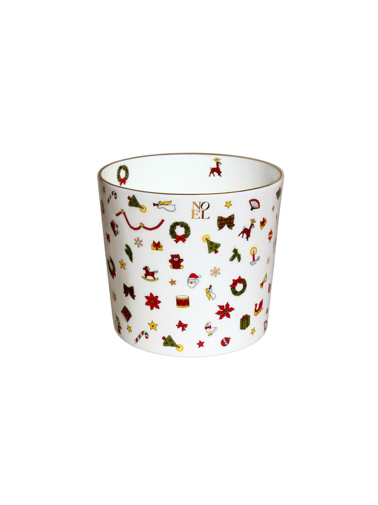 Taitù Large Cachepot - Noel Oro Collection - Multicolor and Gold