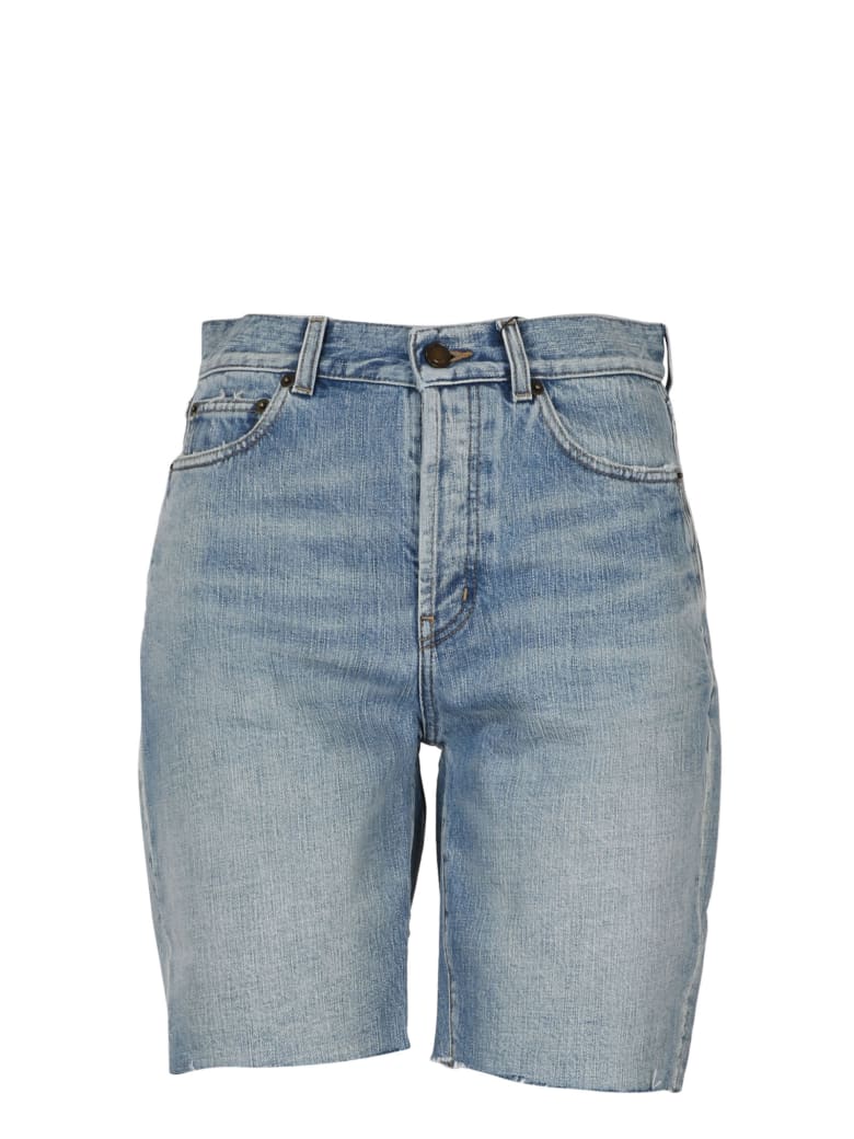 Saint Laurent Denim Short - Blue