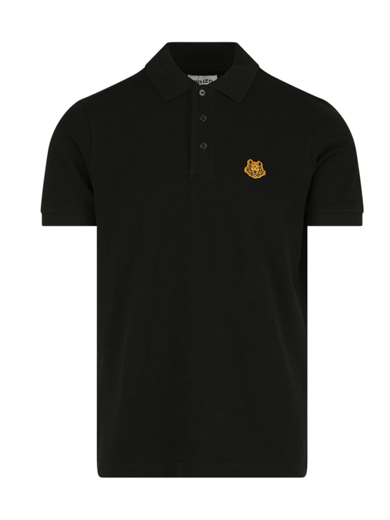 Kenzo 'tiger Crest' Polo - Black