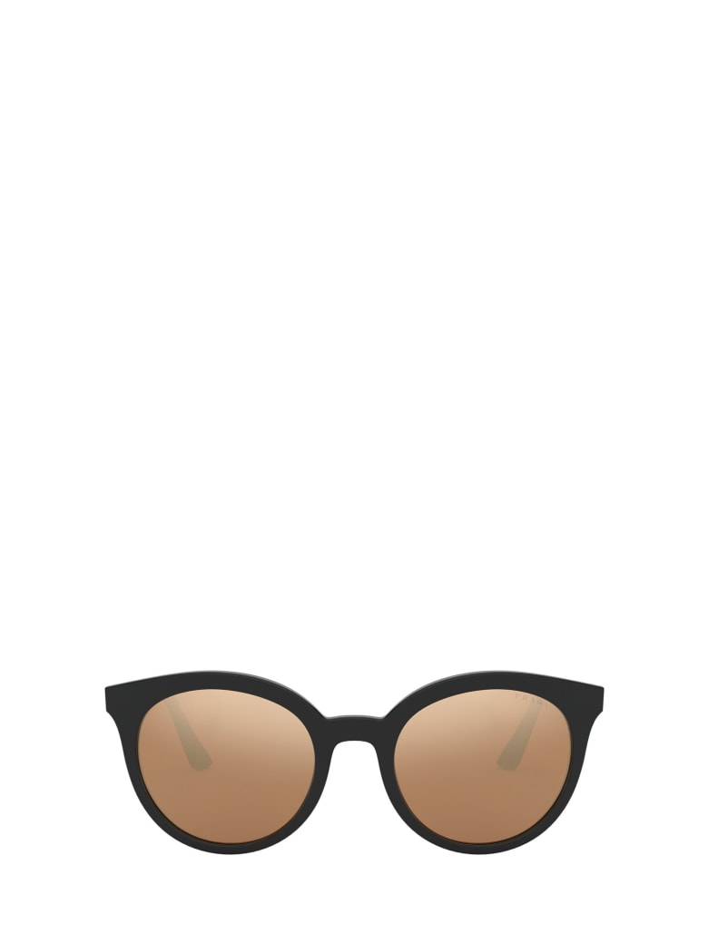 Prada Prada Pr 02xs Top Black / Green Sunglasses - Top Black / Green